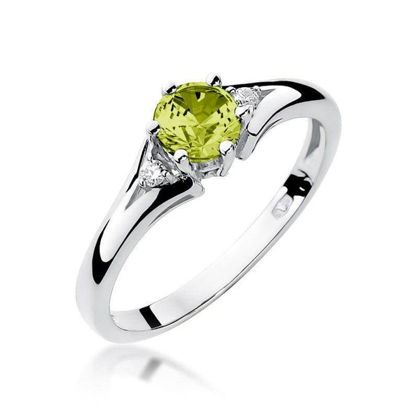 Anillos con piedra olivina