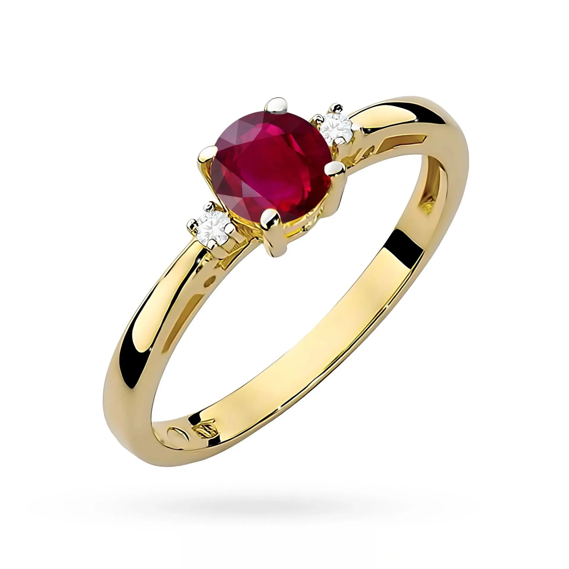 Ringe mit Rubinen Gelbgold