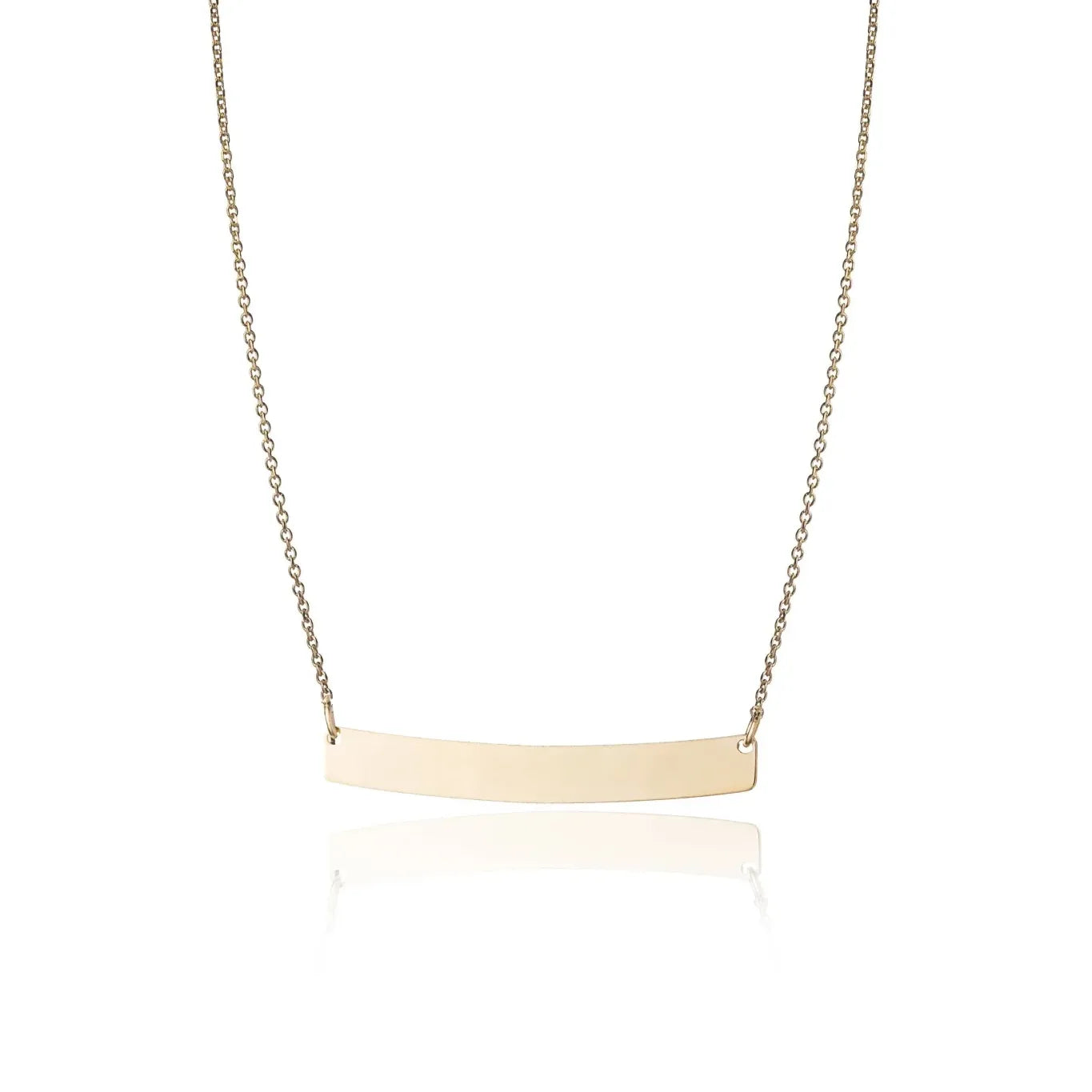 Collana in Oro con Piastrina Incidibile