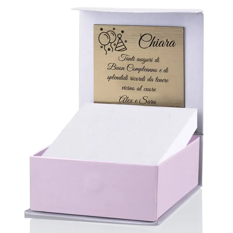 Anello Hearts Kids in Oro e Zircone Rosa