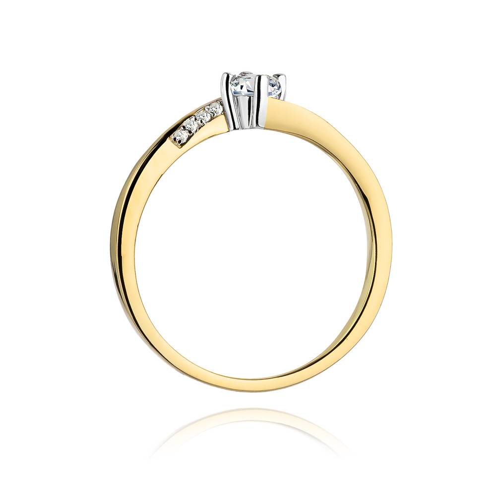 Anello Étoile in Oro con Diamante