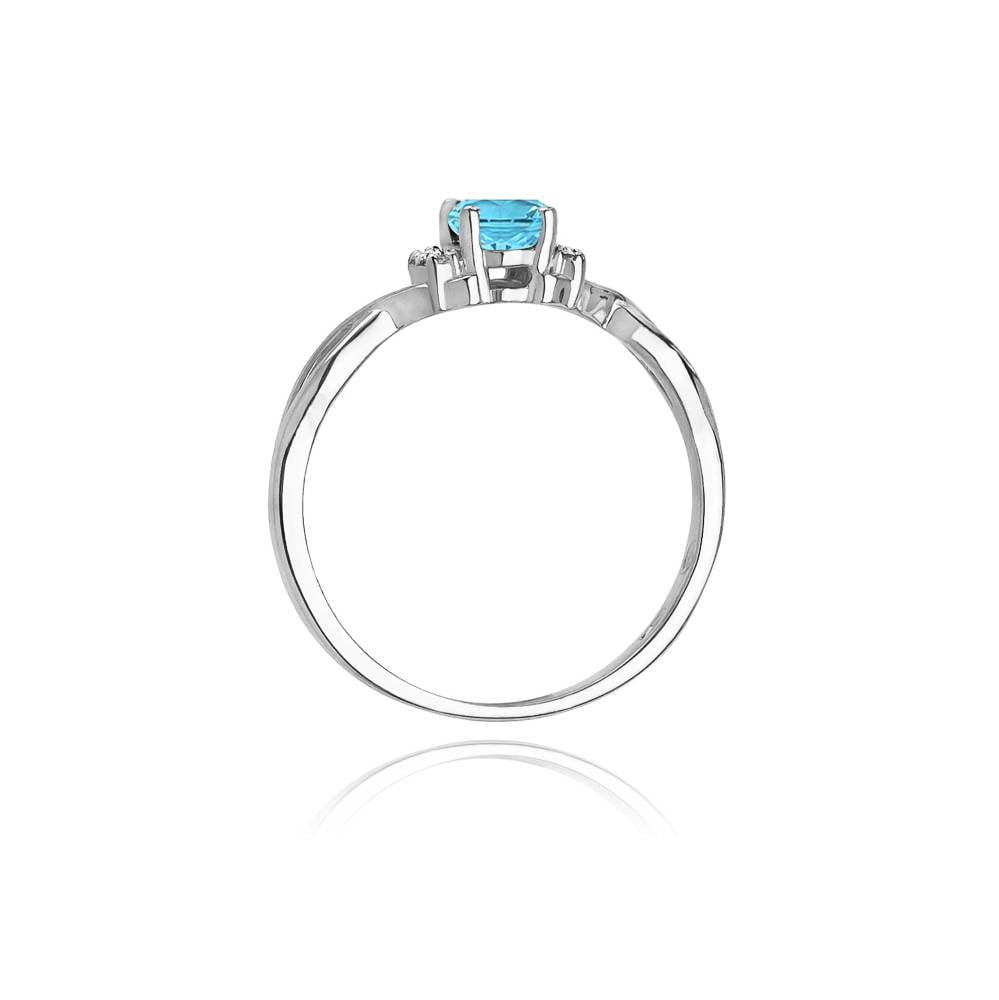 Ring Melira aus Gold mit Topas und 6 Diamanten