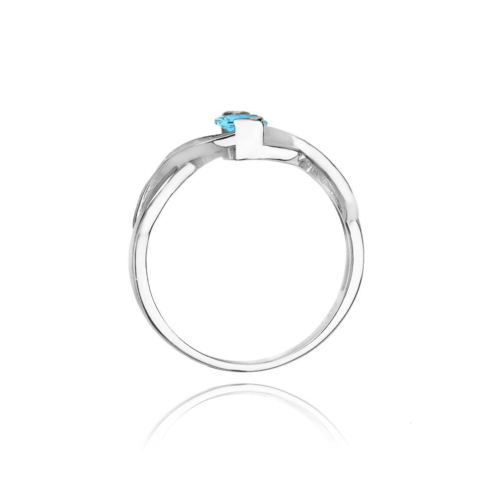 Ring Velira aus Gold mit Topas und 10 Diamanten