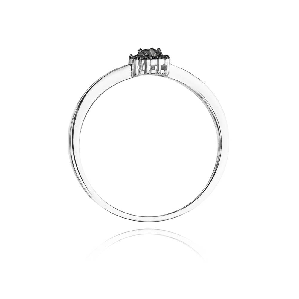 Bague Yin en Or avec 5 Diamants Noirs et 4 Diamants Blancs