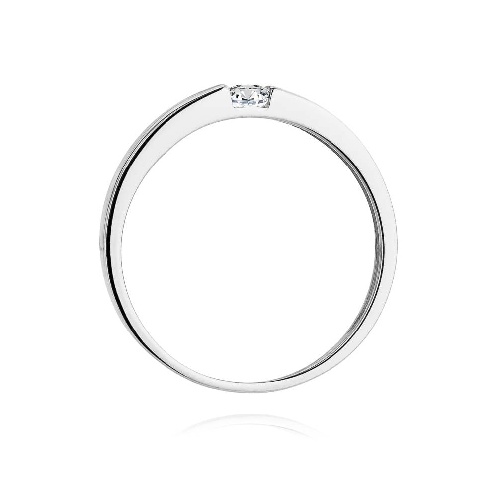 Liscio-Ring aus Gold mit Diamant
