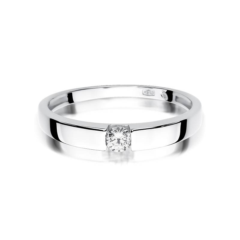 Liscio-Ring aus Gold mit Diamant
