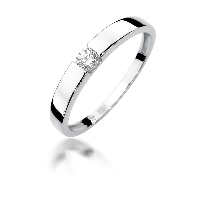 Liscio-Ring aus Gold mit Diamant