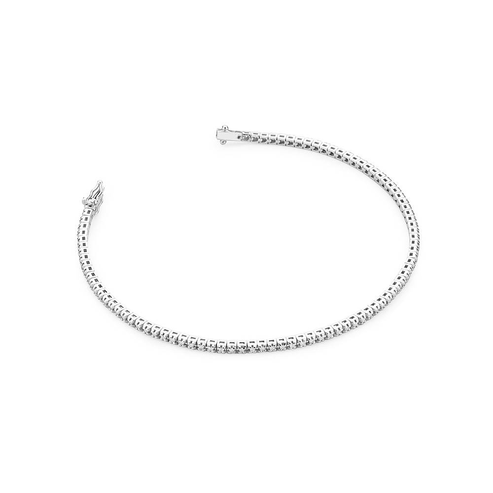 Tennisarmband aus Gold mit 90 Diamanten