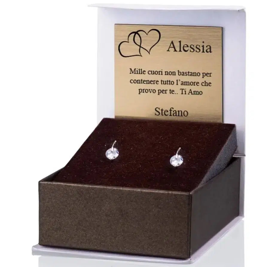 Rhodium Pepita Earrings