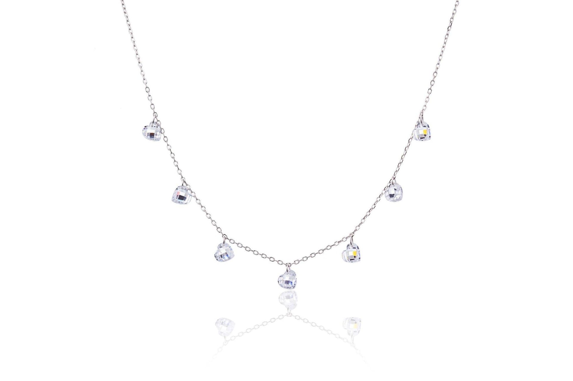 Necklace with Seven Hearts