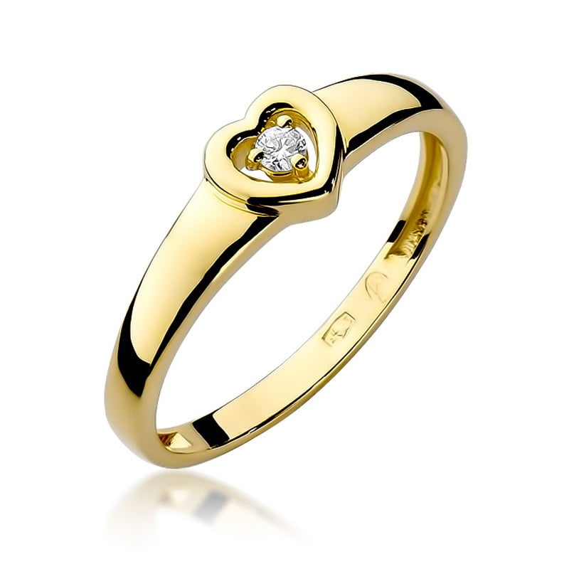 Ring Dolira aus Gold mit Diamant