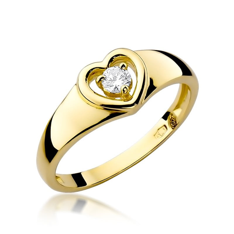 Ring Fidela aus Gold mit Diamant