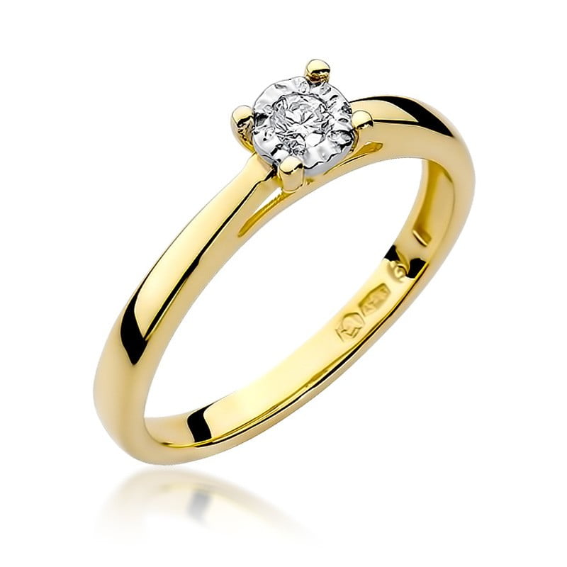 Ring Orlaya aus Gold mit Diamant