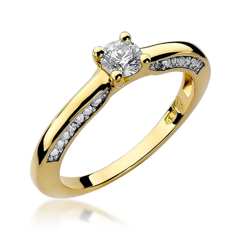 Ring Eolia aus Gold mit Diamant und 20 Diamanten