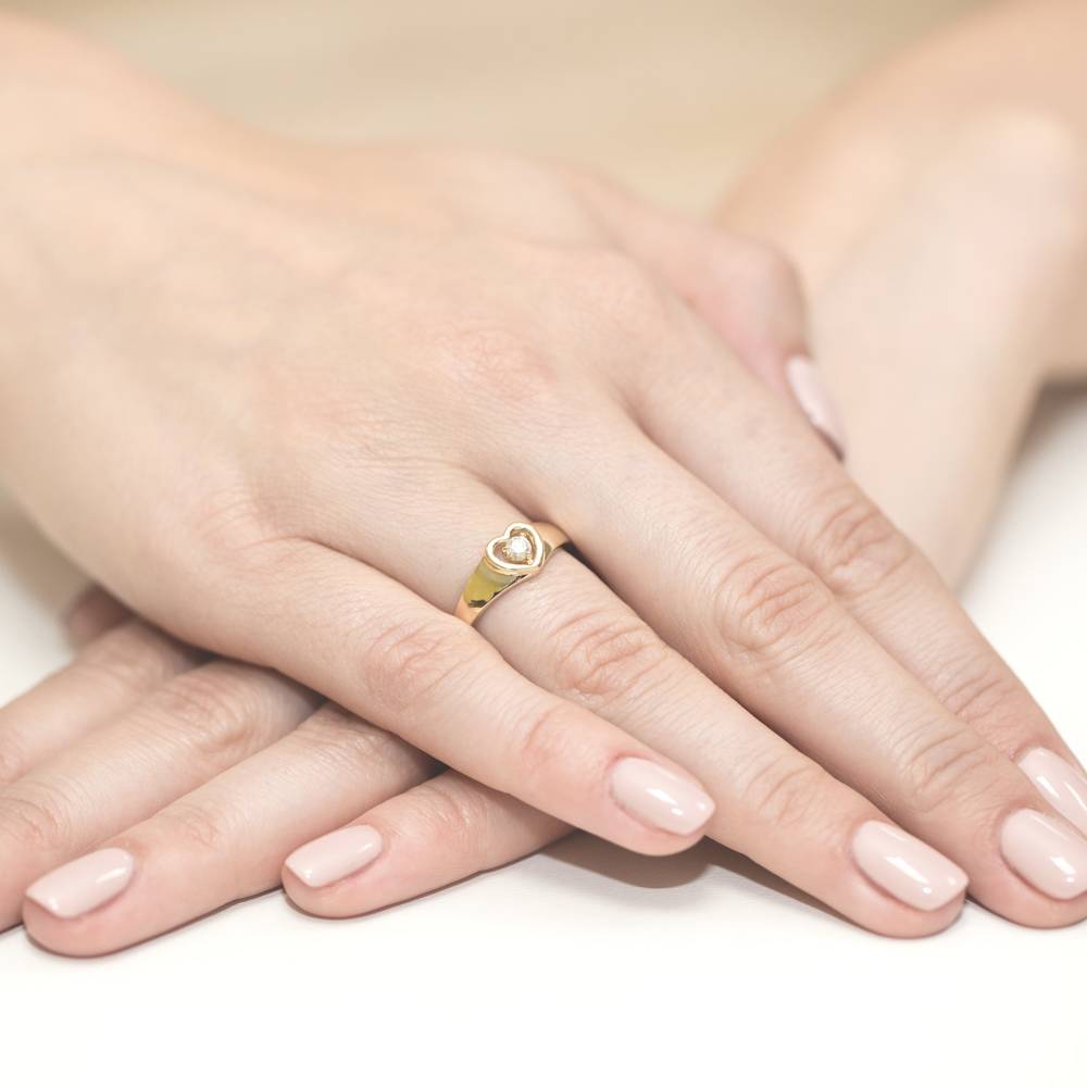Ring Dolira aus Gold mit Diamant