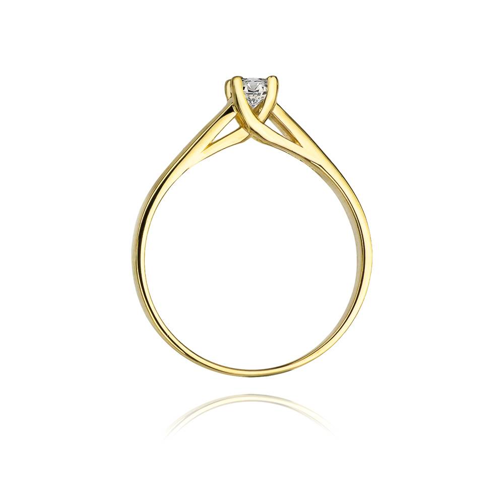 Anello Lunéa in Oro con Diamante Arroccato