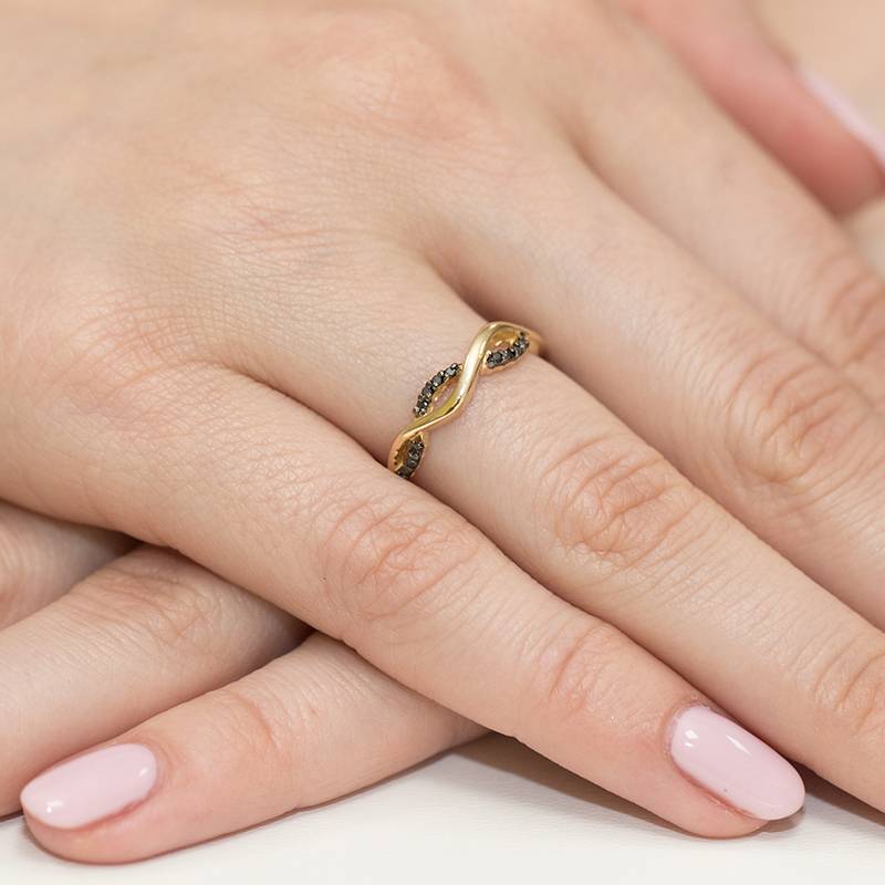 Bague Infini en Or avec Diamants