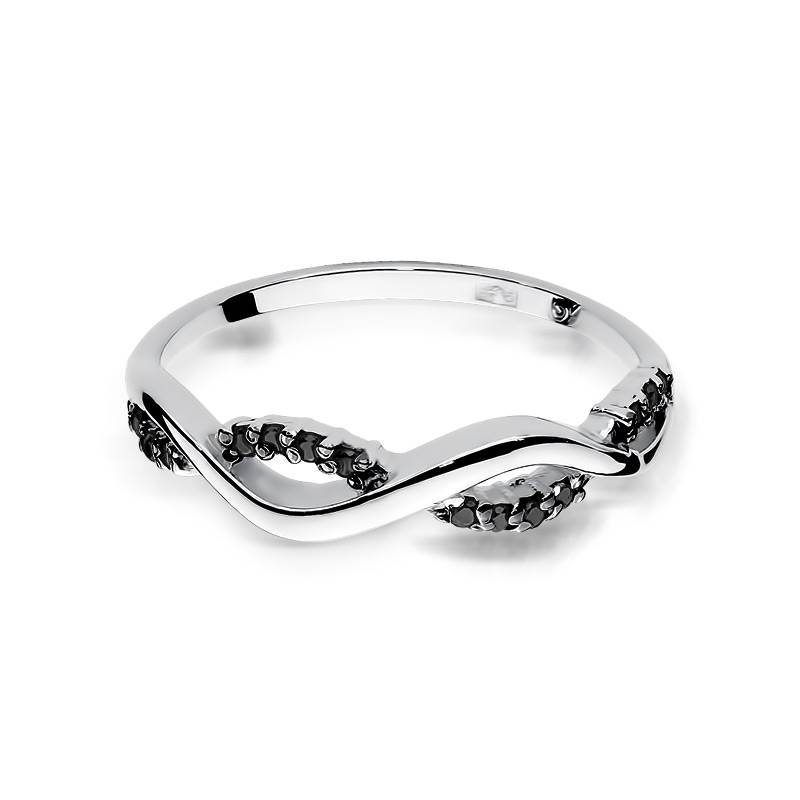 Infinity Ring in Gold with Diamonds
