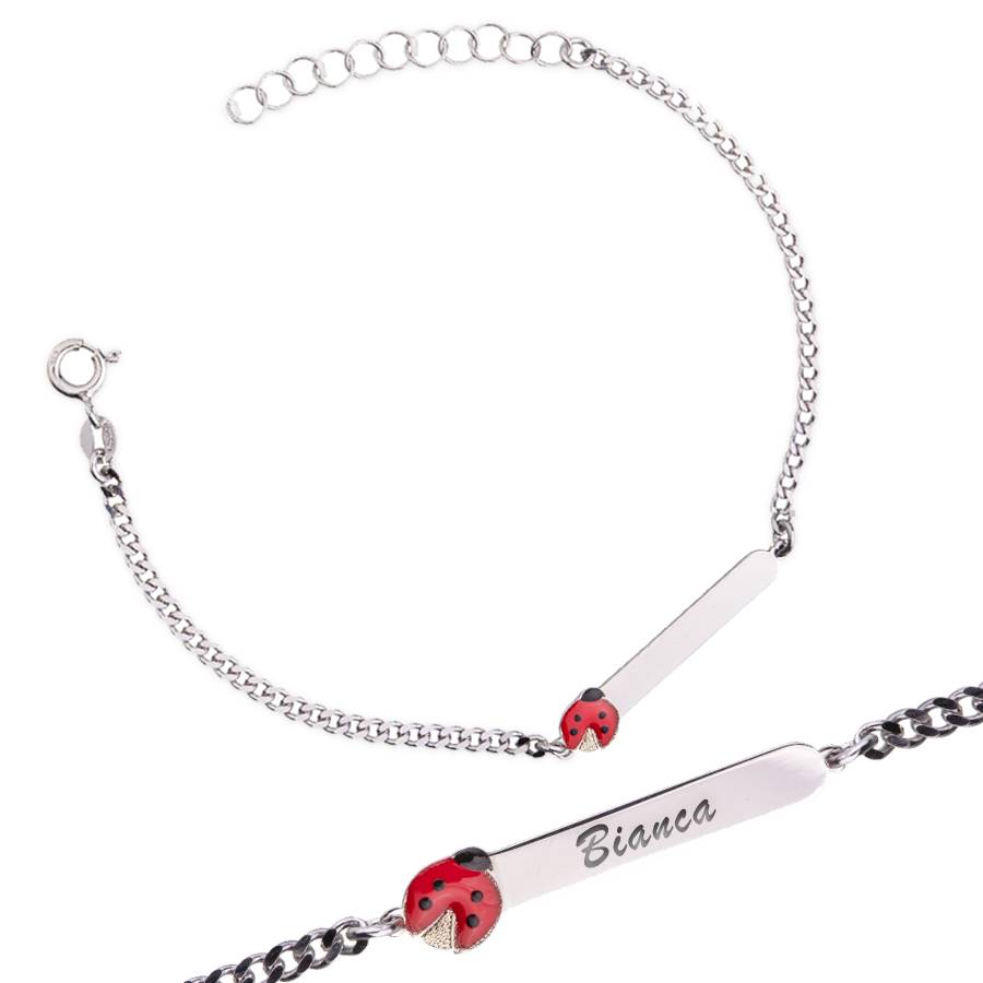 Children's Bracelet with Ladybug on Tag