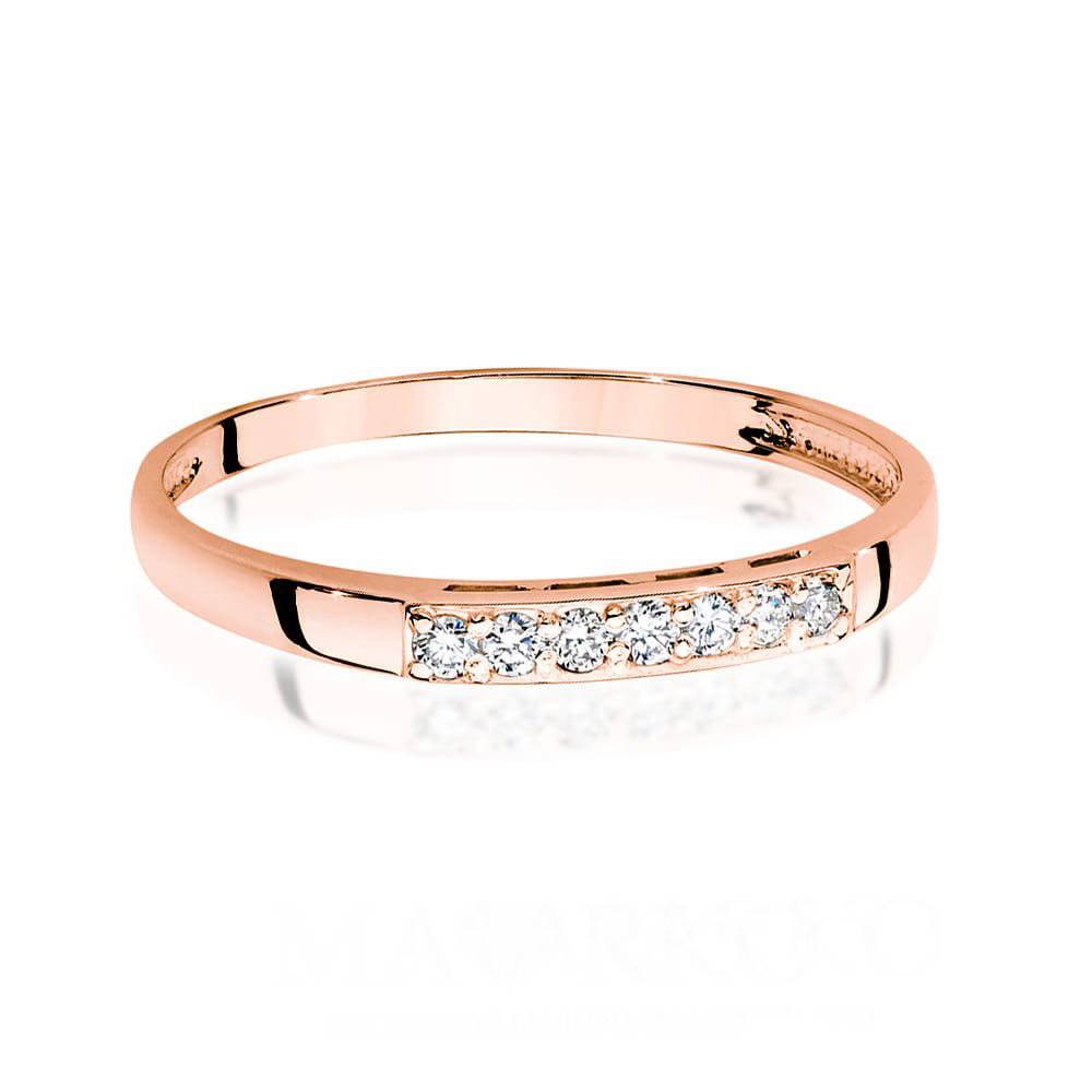 Anillo Riviera Grace en Oro Rosa con Diamantes