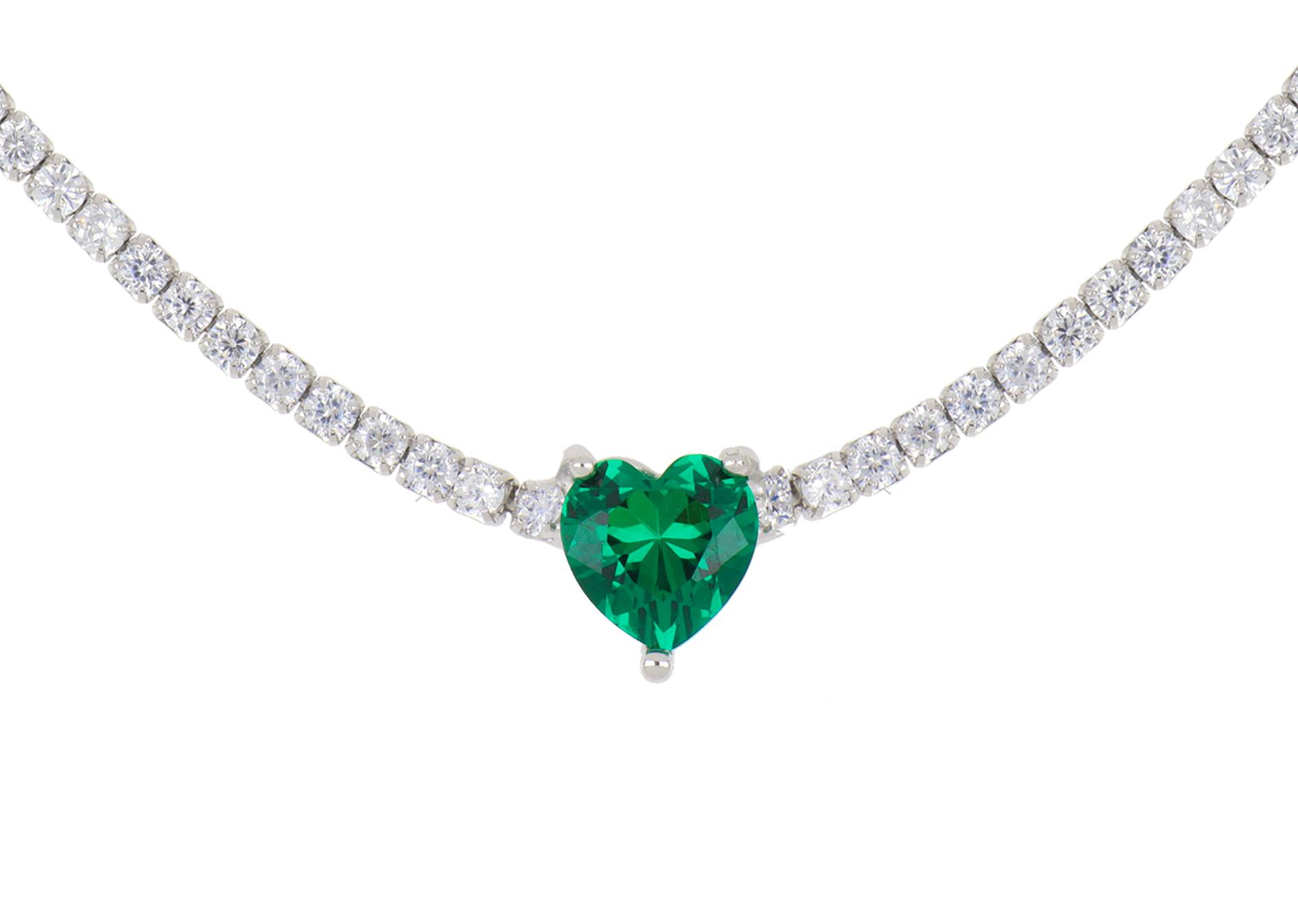 Elizabeth Tennis Halskette mit Zirkonia