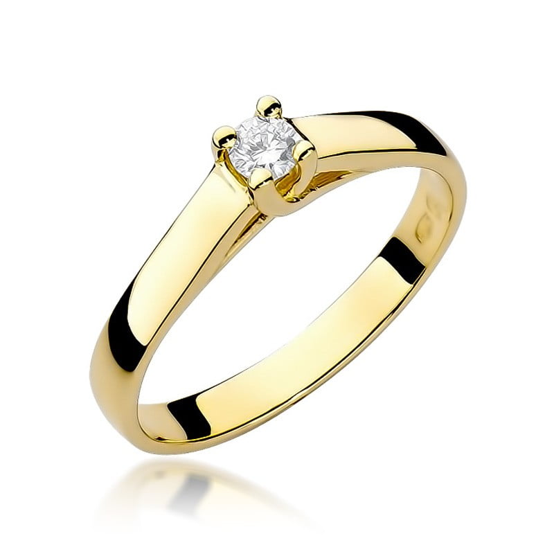 Anillo Lunéa en Oro con Diamante Engastado
