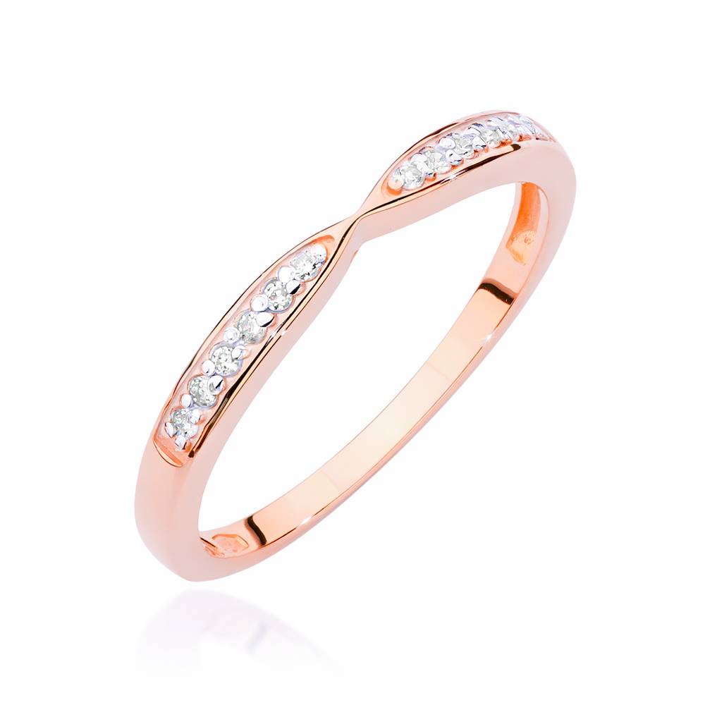 Bague Riviera Infinity en Or Rose et Diamants