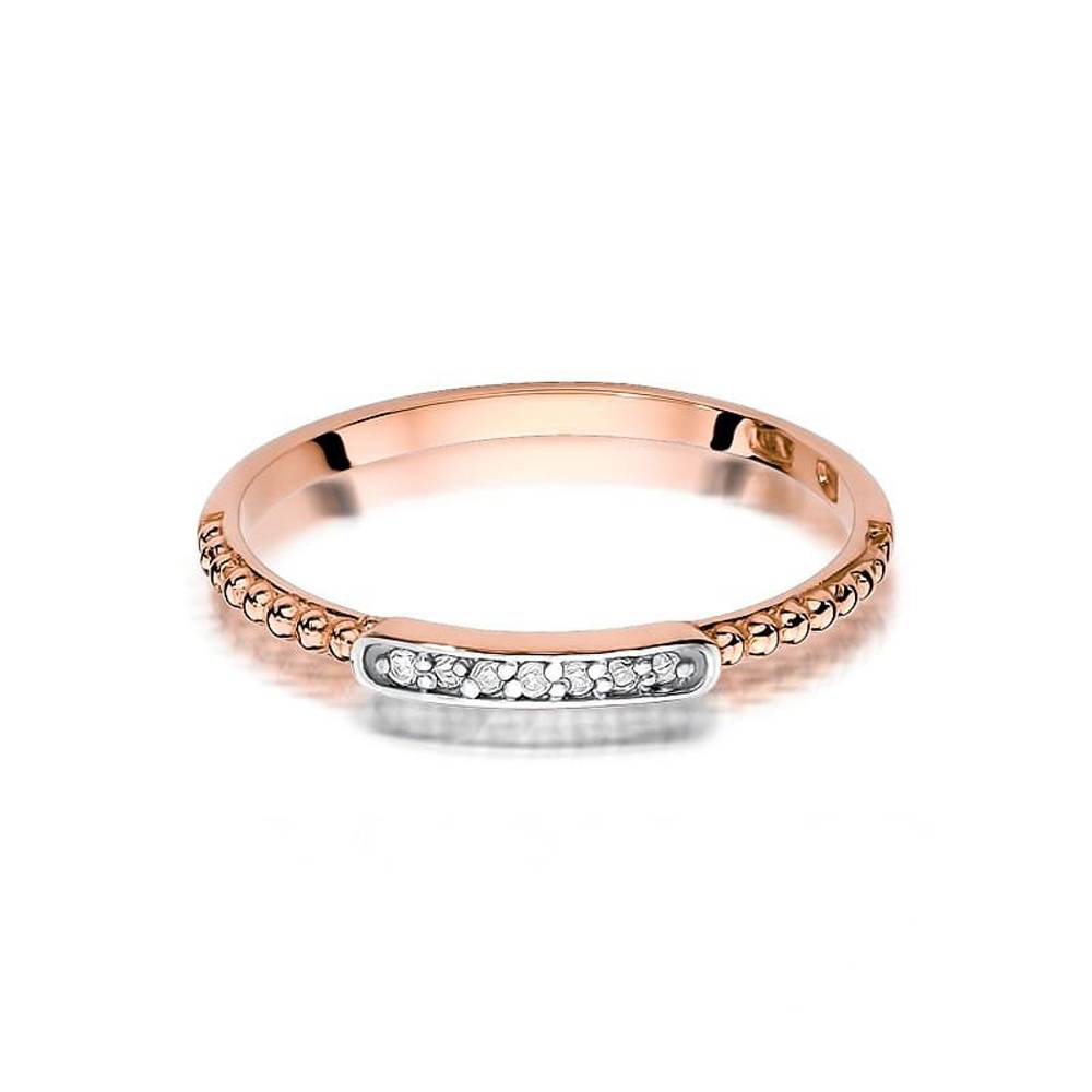 Anello Riviera Grace in Oro Rosa e Diamanti