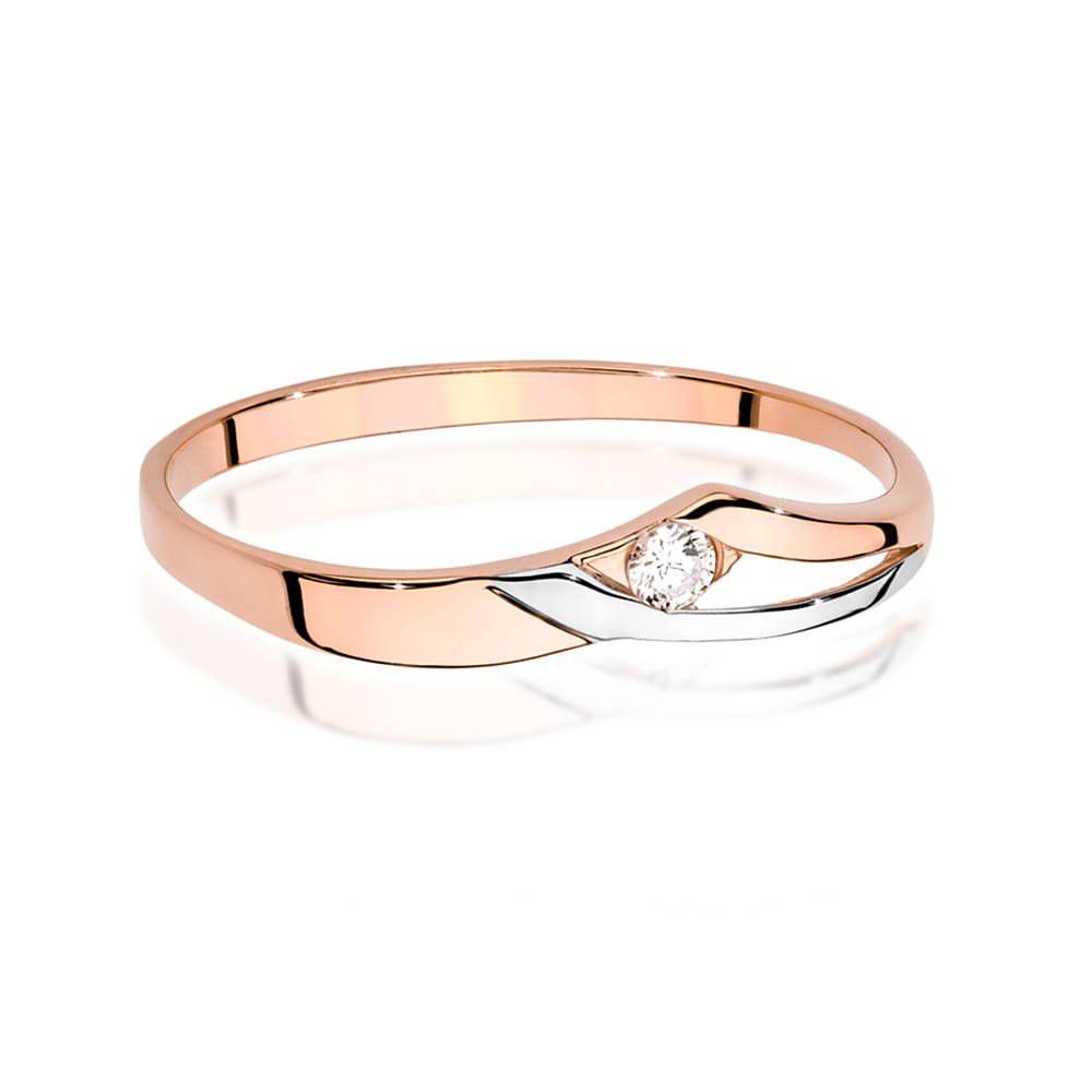 Bague Embrace en Or Rose et Diamant
