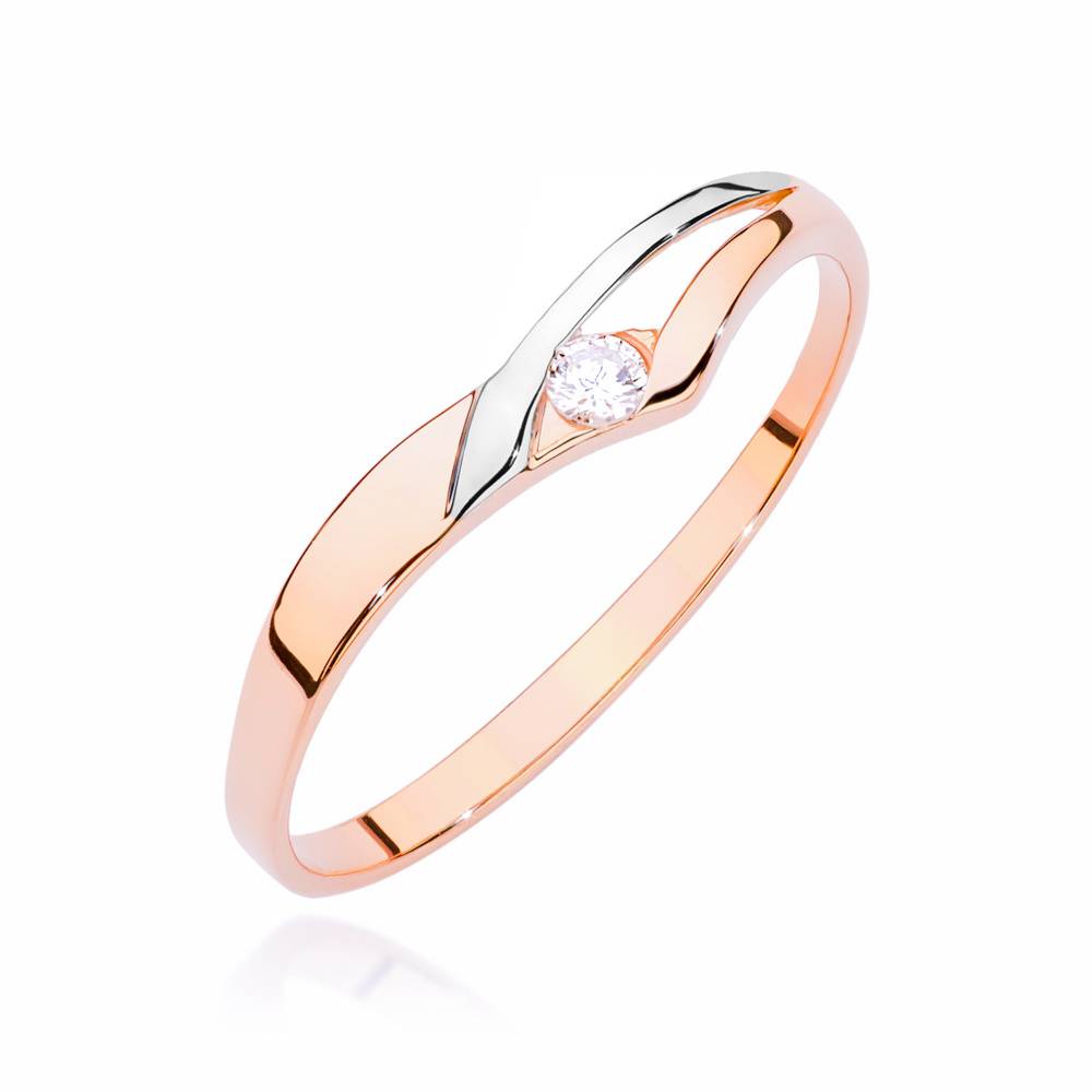 Bague Embrace en Or Rose et Diamant