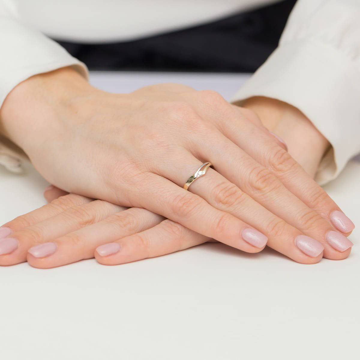 Bague Embrace en Or Rose et Diamant