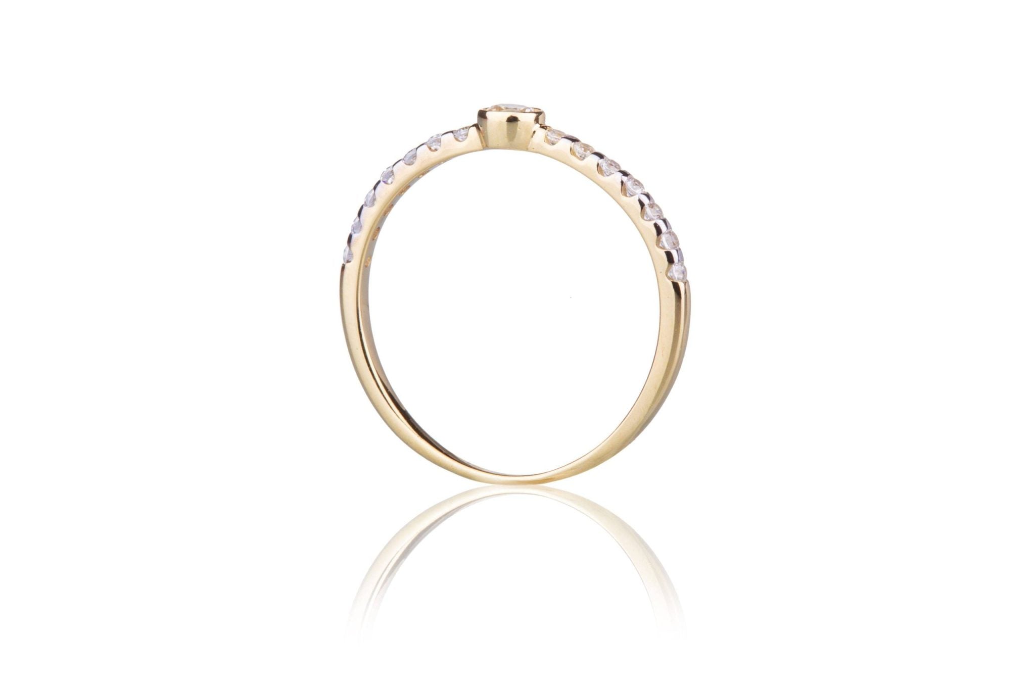 Grace Ring in Gold with Cubic Zirconia