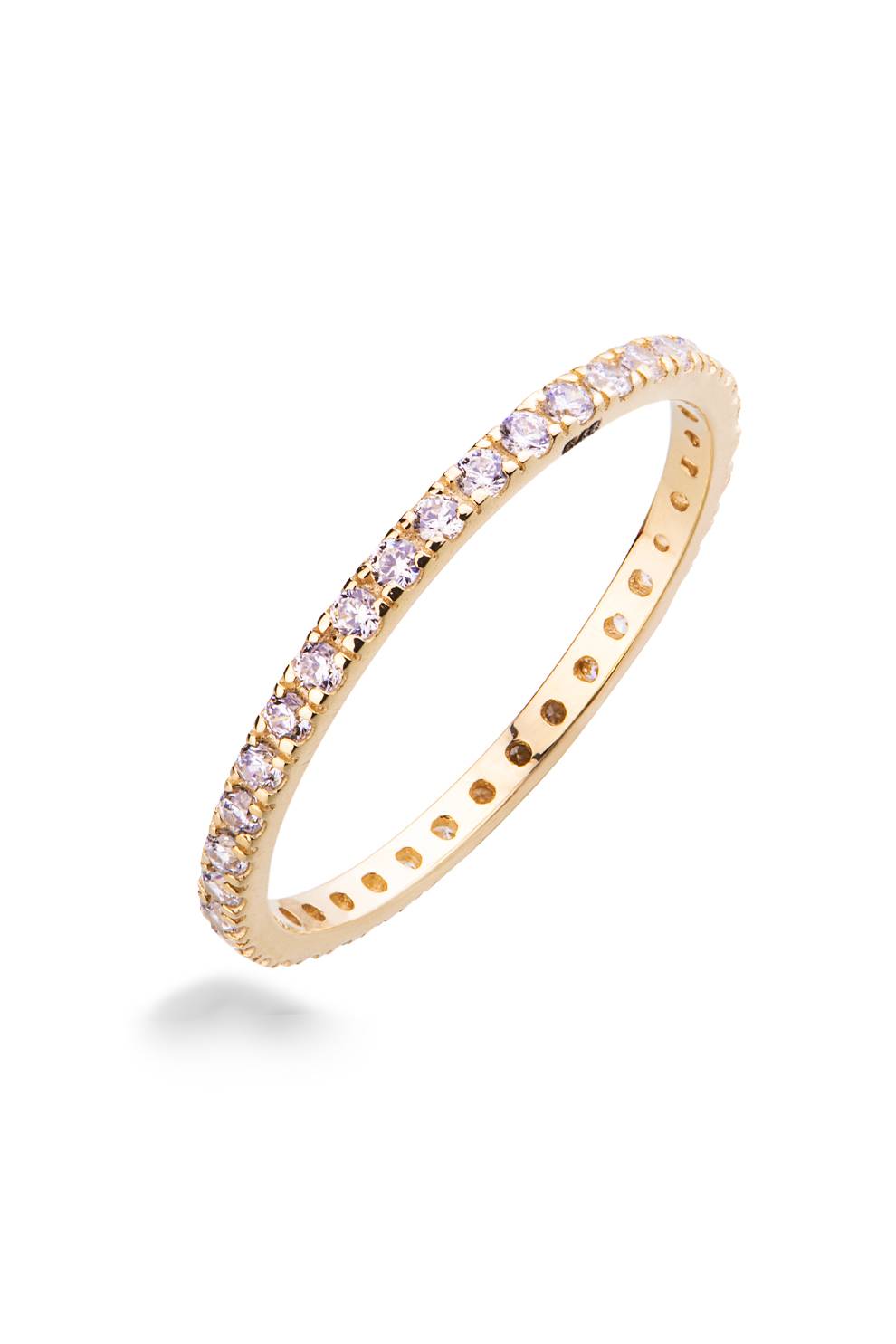 Ehering Camille aus Gold und weißen Zirkonia