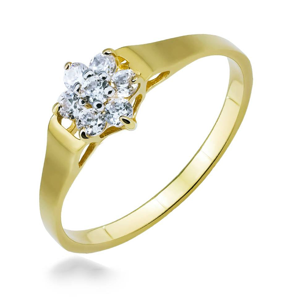 Gold Ring Celtic Rose