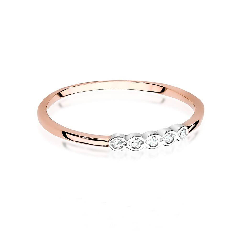 Anello Grace in Oro Rosa e Diamanti