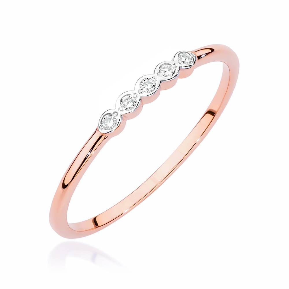 Grace Ring in Rose Gold with Diamonds