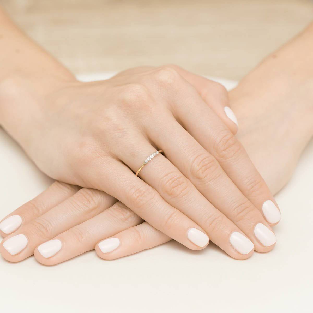 Grace Ring in Rose Gold with Diamonds