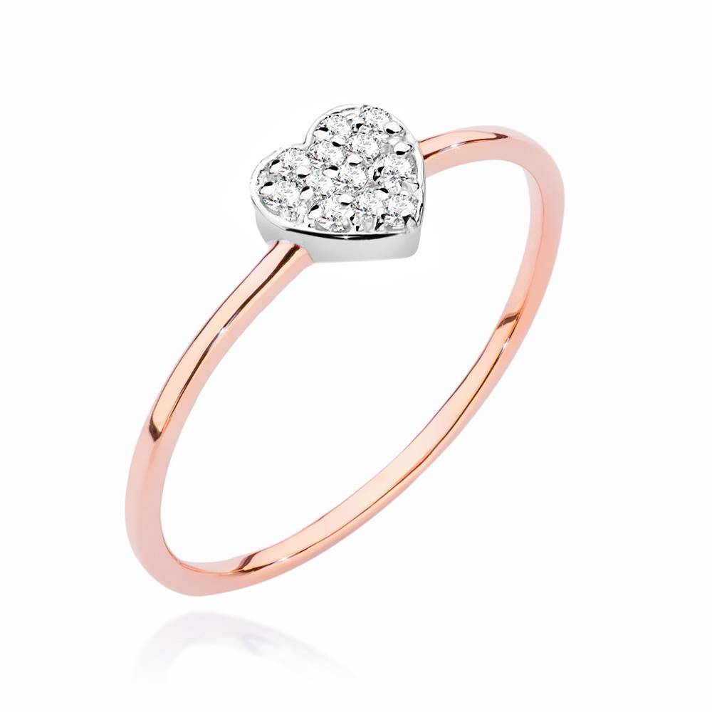 Bague Hearts en Or Rose et Diamants