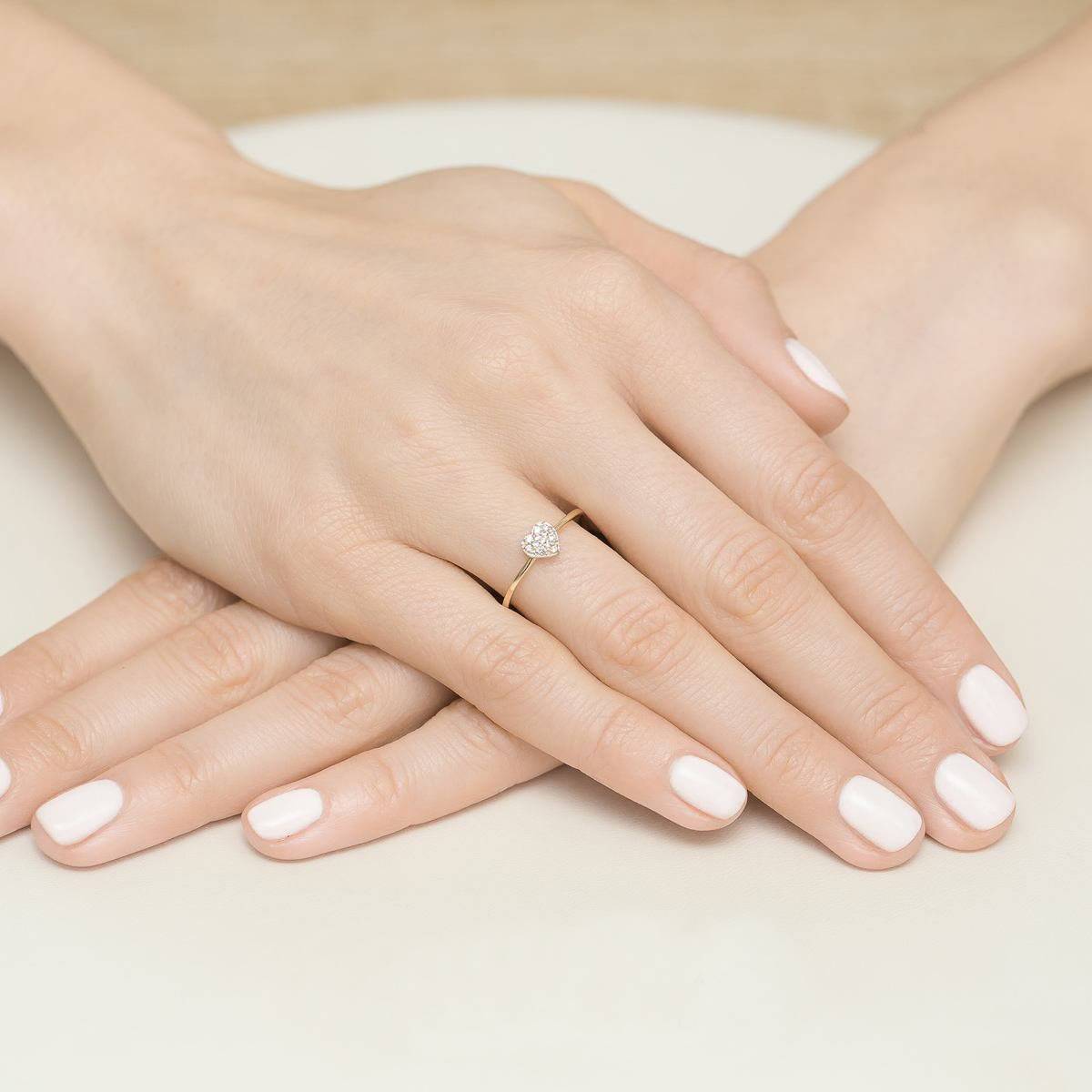 Bague Hearts en Or Rose et Diamants