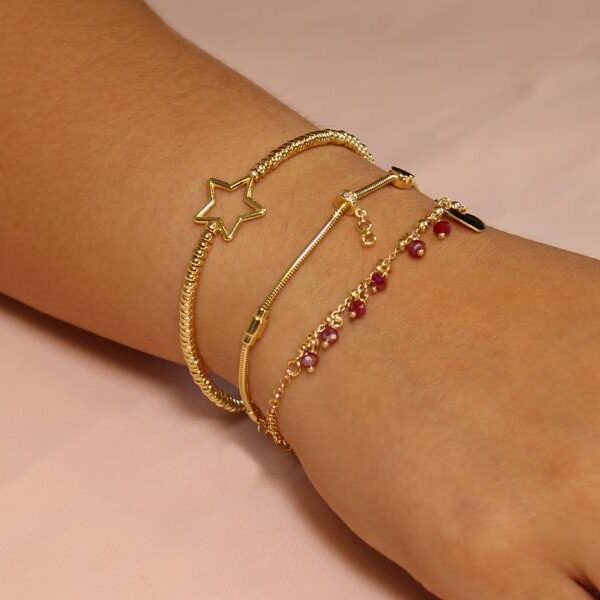 Pulsera con Anillitos y Estrella