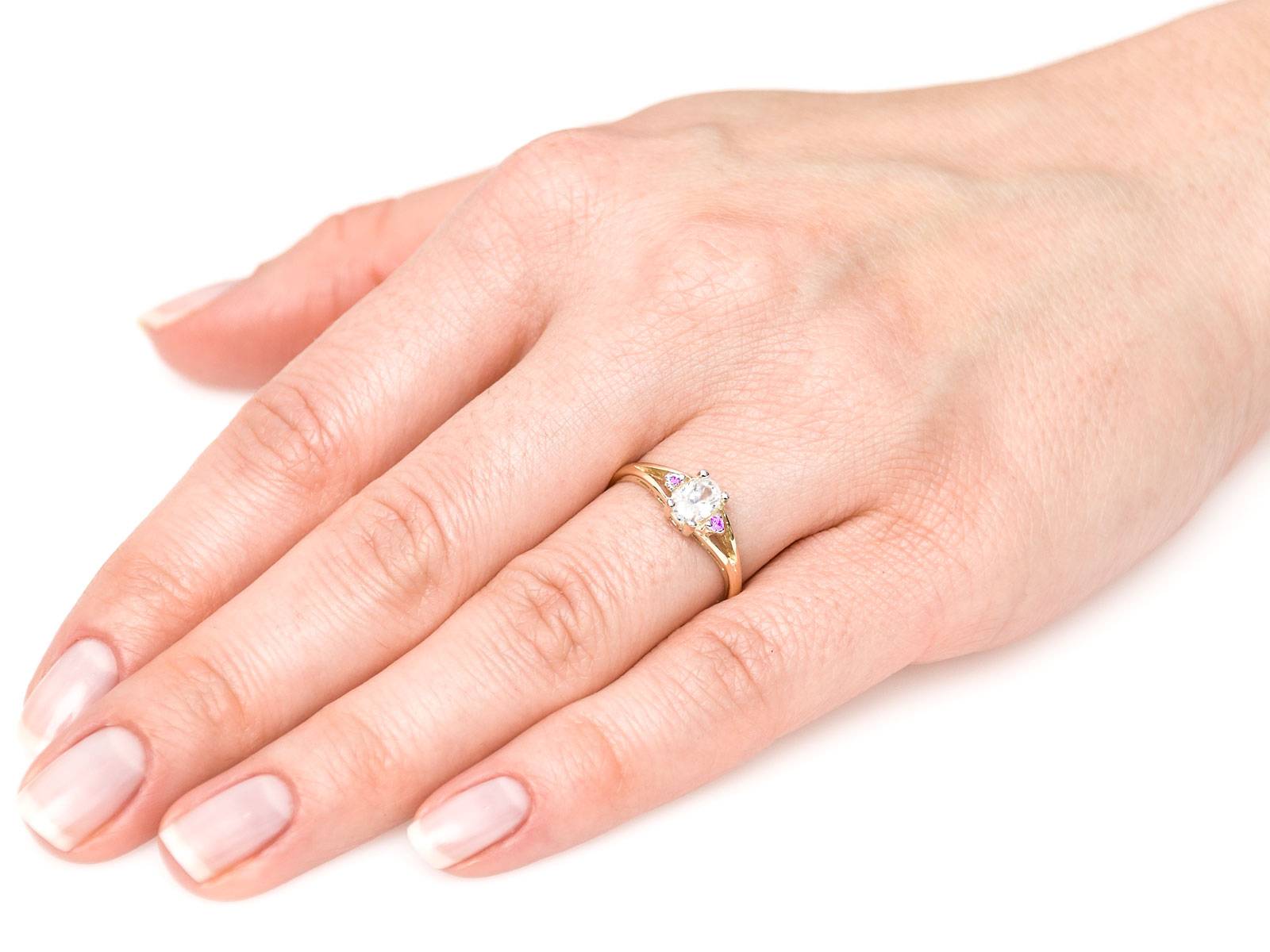 Ring Tiana aus Gold und Zirkonen