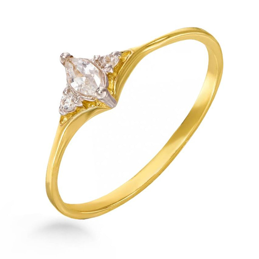 Moana Ring in Gold with Zircons