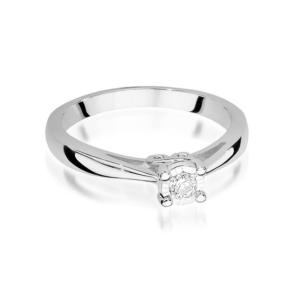Ring aus Gold Infinity Solitär mit Diamant