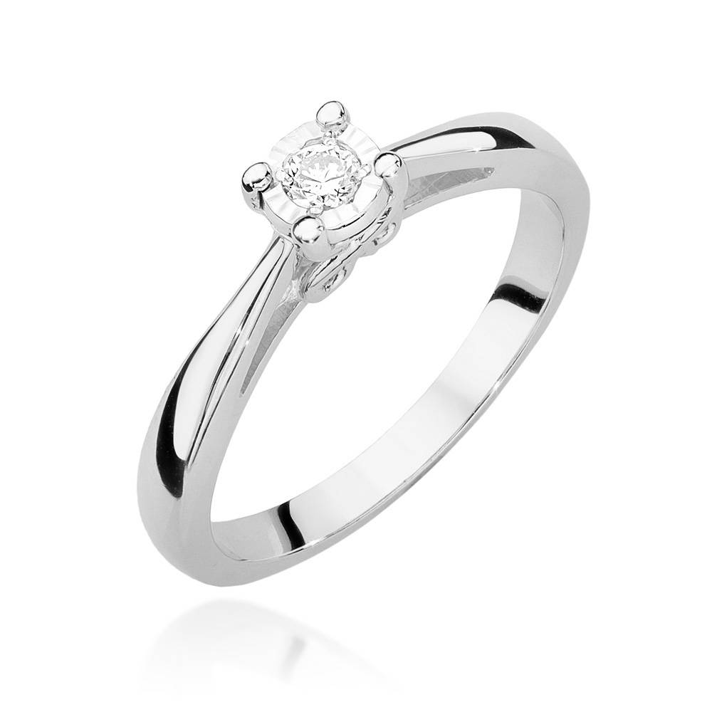 Ring aus Gold Infinity Solitär mit Diamant