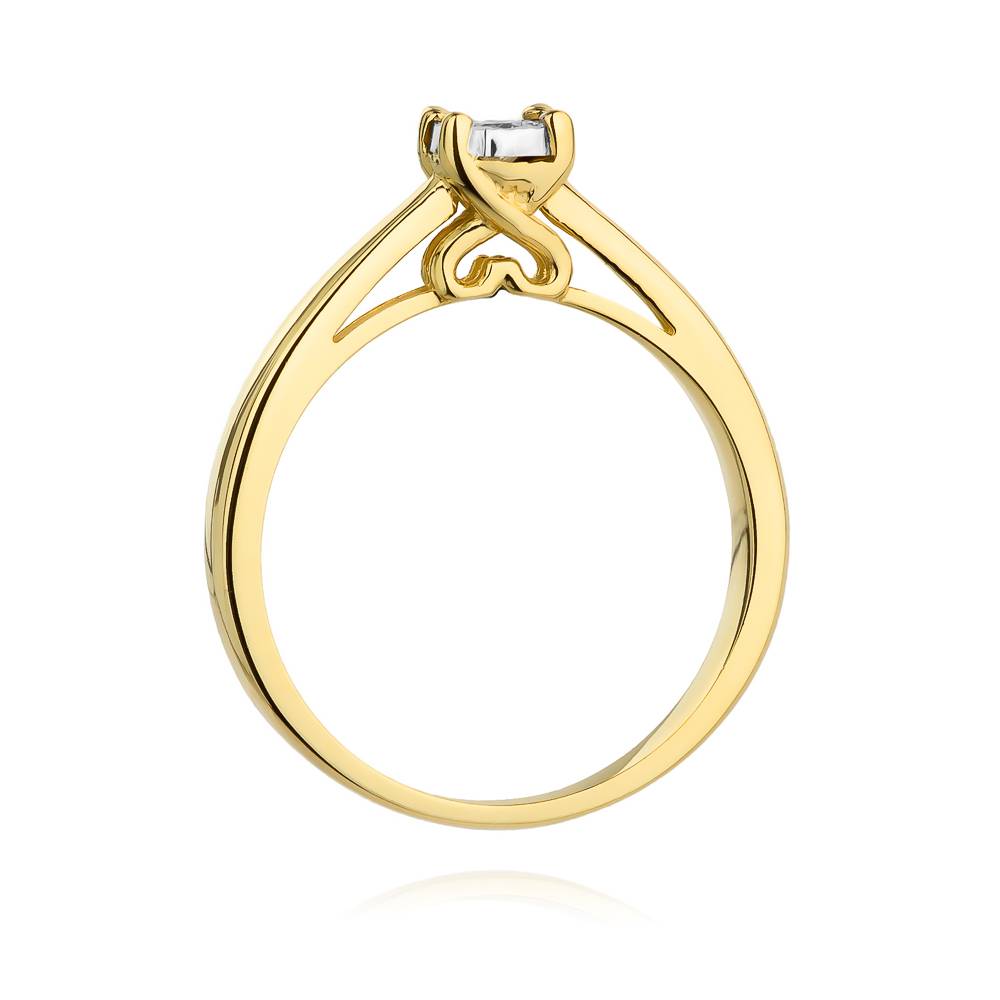 Anello in Oro Infinity Solitario con Diamante