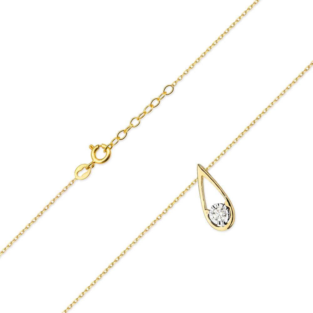 Collana Drop in Oro e Diamanti