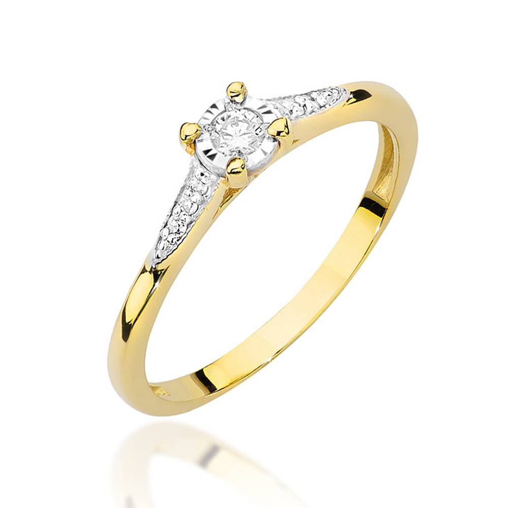 Anillo de Oro Venice con Diamantes
