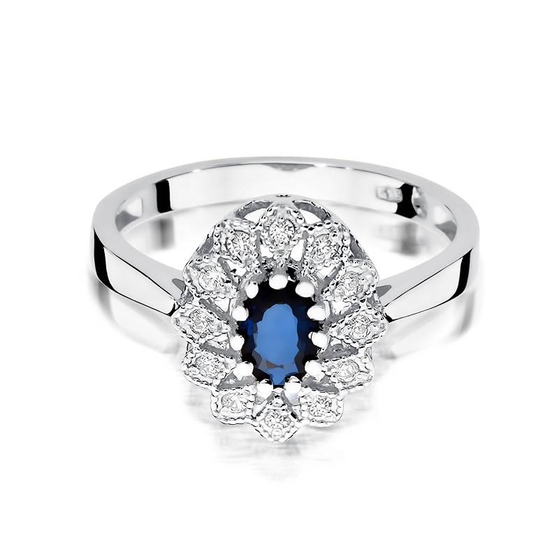 Isabella Ring in Gold with Sapphire and Diamonds