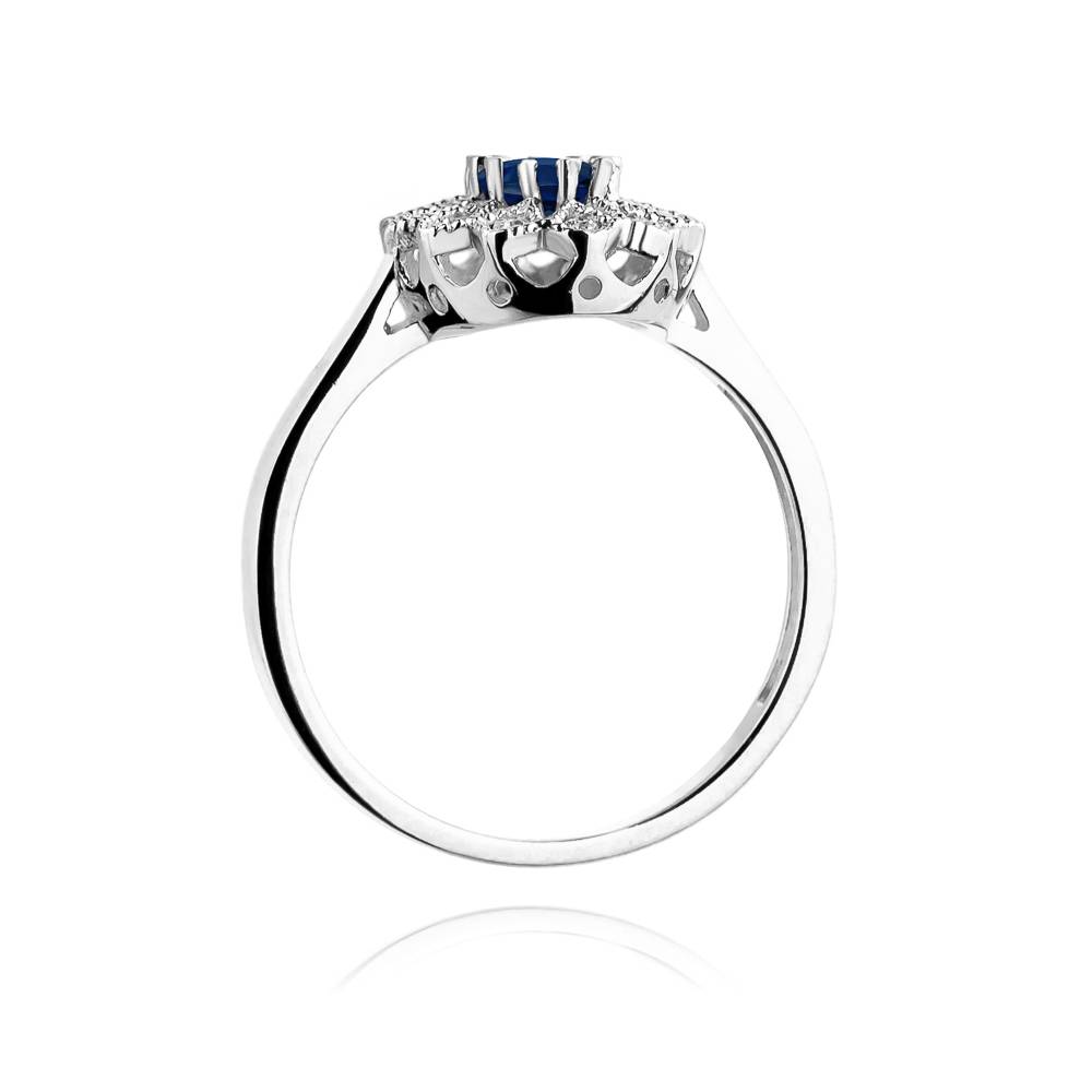 Isabella Ring in Gold with Sapphire and Diamonds