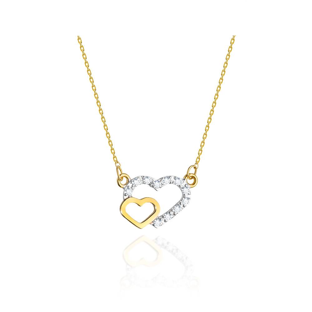 Collana in Oro Heart con Diamanti